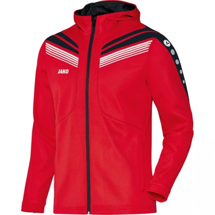 Куртка с капюшоном Jako Hoodie Jacket Pro 6840-01 детская цвет: красный