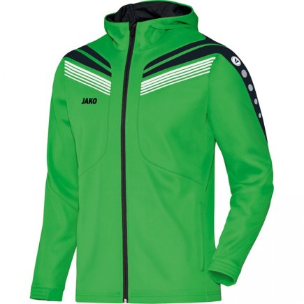 Куртка с капюшоном Jako Hoodie Jacket Pro 6840-22 детская цвет: зеленый