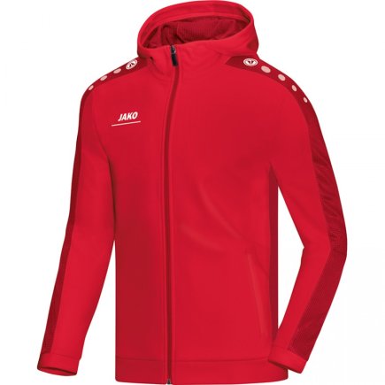 Куртка Jako Hoodie Jacket Striker 6816-01 детская цвет: красный