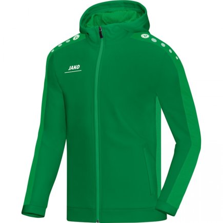 Куртка Jako Hoodie Jacket Striker 6816-06 детская цвет: зеленый