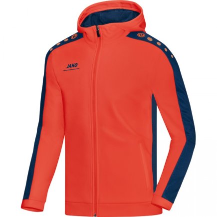 Куртка Jako Hoodie Jacket Striker 6816-18 детская цвет: оранжевый