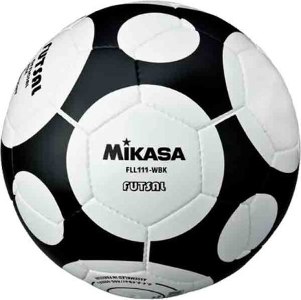 М'яч для футзалу Mikasa FLL111-WBK біло-чорний (офіційна гарантія) розмір 4