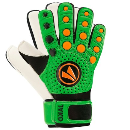 Воротарські рукавиці Jako Dynamic 2515-15 колір: зелений/чорний/помаранчевий