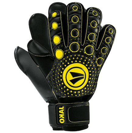Вратарские перчатки Jako Medi Protection 2517-15 цвет: черный/желтый