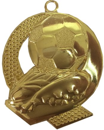 Медаль 40 мм Футбол золото
