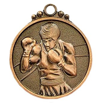 Медаль 50 мм Бокс бронза