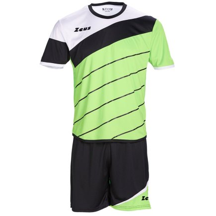 Футбольная форма Zeus KIT LYBRA UOMO Z00240 цвет: черный/зеленый