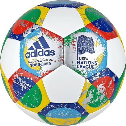 Мяч футбольный Adidas Nations League UEFA 2019 Top Glider CW5268-4 размер 4 цвет: мультиколор (официальная гарантия)