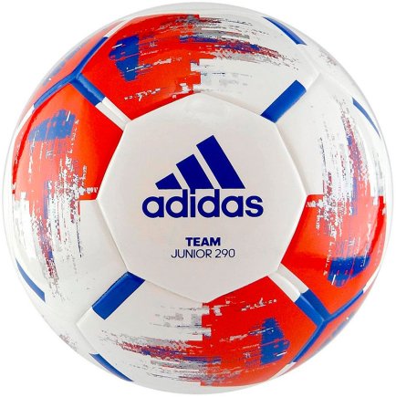 М'яч футбольний Adidas Team Junior 290 CZ9574-5 Розмір 5 колір: білий/червоний/синій (офіційна гарантія)