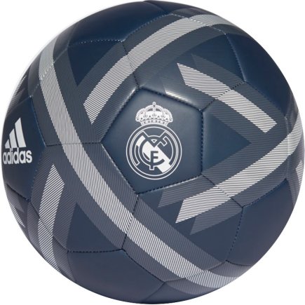 Мяч футбольный Adidas Real Madrid FBL CW4157-5 размер 5 цвет: темно-серый/белый (официальная гарантия)