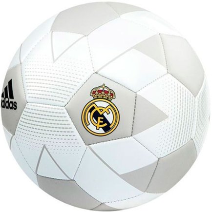 Мяч футбольный Adidas Real Madrid FBL CW4156-5 размер 5 цвет: белый/свело-серый (официальная гарантия)