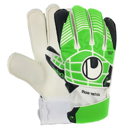 Вратарские перчатки Uhlsport STARTER SOFT 1000184022000 цвет: зеленый/белый Вратарские перчатки Uhlsport STARTER SOFT 1000184022000 цвет: зеленый/белый