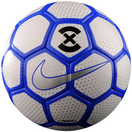 Мяч для футзала Nike FUTSAL PREMIER X SC3092-103 цвет: серый/синий (официальная гарантия) размер 4