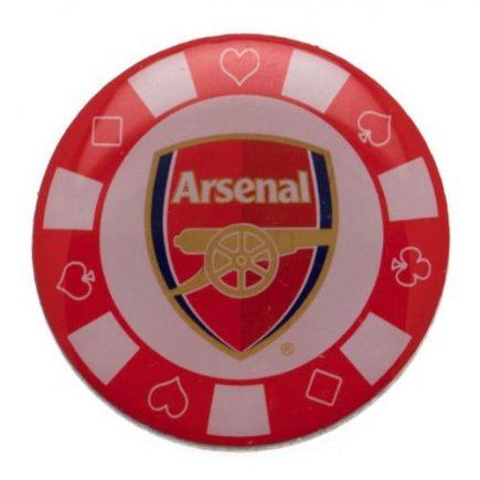 Значок Арсенал Arsenal F.C. в виде фишки для покера