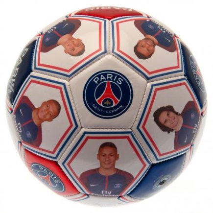 Мяч сувенирный Пари Сен-Жермен Paris Saint Germain F.C. Photo Signature размер 5