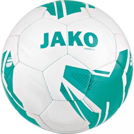 Мяч футбольный Jako Light ball Striker 2.0 MS 2356-04 размер 5 цвет: белый/зеленый (официальная гарантия)