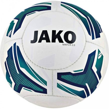 М'яч футбольний Jako Match 2.0 Розмір 5 2330-04 колір: білий/синій