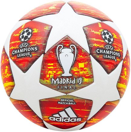 Мяч футбольный Adidas FINALE MADRID OMB DN8685-5 размер 5 цвет: мультиколор (официальная гарантия)