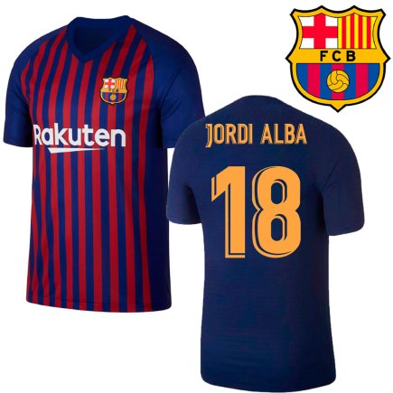 Футбольна форма Barcelona 18 Jordi Alba домашня підліткова