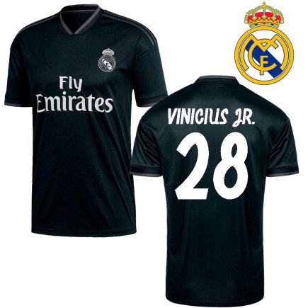 Футбольная форма REAL MADRID 28 Vinicius Jr. гостевая подростковая