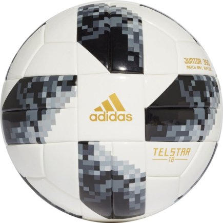 Мяч футбольный Adidas TELSTAR MATCH BALL REPLICA JUNIOR CE8145 Размер: 5 (официальная гарантия)