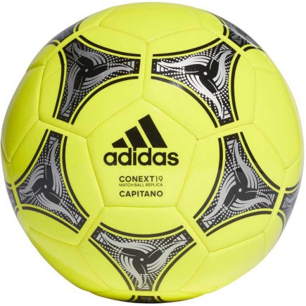 Мяч футбольный Adidas Conext 19 Capitano DN8639 размер 4 цвет: желтый (официальная гарантия)
