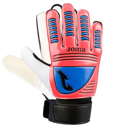 Вратарские перчатки Joma CALCIO 14 400364.040 цвет: коралловый/бирюзовый/черный