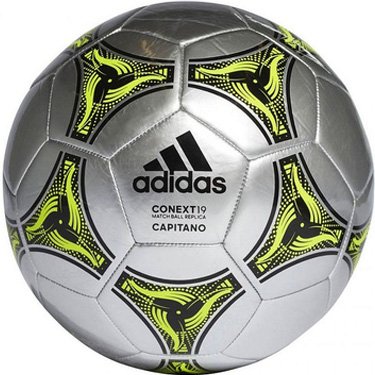 Мяч футбольный Adidas Conext 19 Capitano DN8641 размер 5 цвет: серебристый (официальная гарантия)