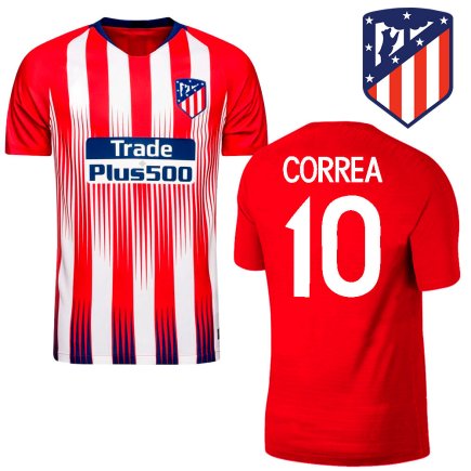 Футбольная форма Atletico Madrid 10 Correa домашняя подростковая