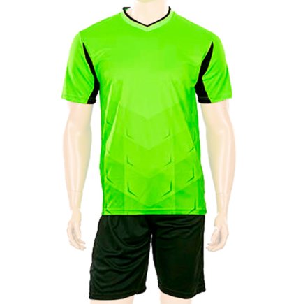 Футбольная форма подростковая цвет: салатовый/черный