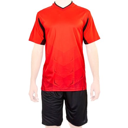 Футбольна форма підліткова колір: червоний/чорний