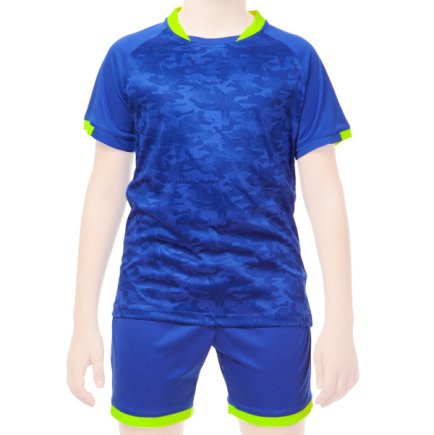 Футбольна форма підліткова колір: синій/салатовий