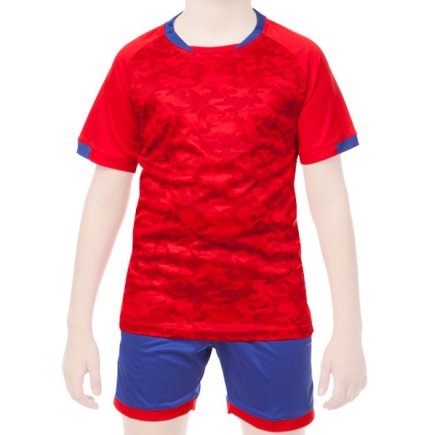 Футбольная форма подростковая цвет: красный/синий