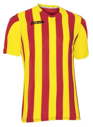 Футболка ігрова Joma COPA 100001.609 колір: червоний/жовтий