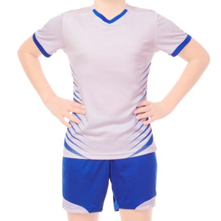 Футбольная форма подростковая цвет: белый/синий