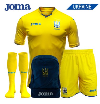 Бокс сет набор футболиста Joma Set Ukraine 2 цвет: желтый
