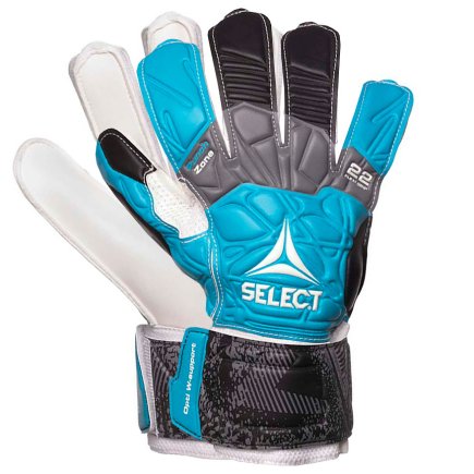 Вратарские перчатки Select 22 Flexi Grip цвет: серый/белый/синий