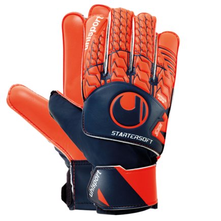 Вратарские перчатки Uhlsport NEXT LEVEL STARTER SOFT 101110701 цвет: черный/оранжевый