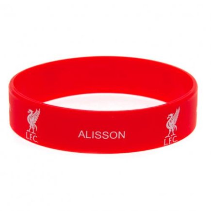 Браслет силіконовий Liverpool F.C. Аліссон Silicone Wristband Alisson