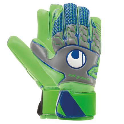 Воротарські рукавиці Uhlsport TENSIONGREEN SOFT HN COMP 101105801 колір: зелений/синій/сірий