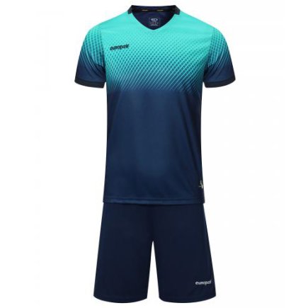 Футбольна форма Europaw № 024 колір: темно-синій/бірюзовий