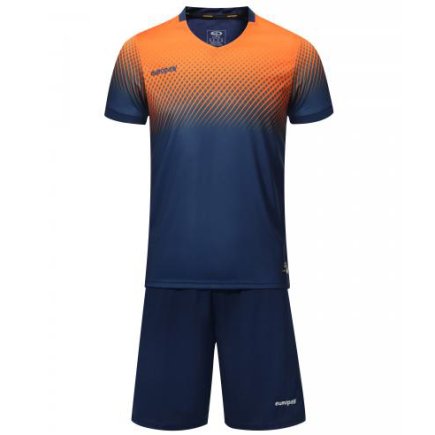 Футбольна форма Europaw № 024 колір: темно-синій/помаранчевий