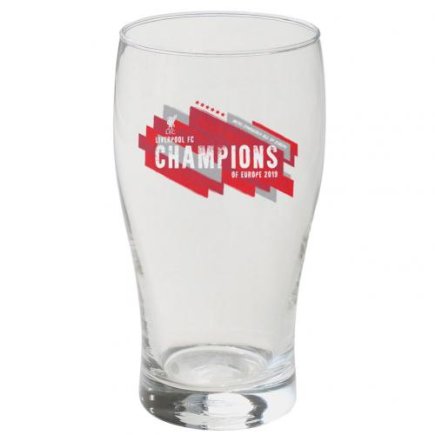 Стакан Liverpool F.C. Champions of Europe Tulip Pint Glass