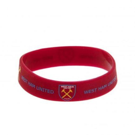Браслет силиконовый West Ham United F.C. красный
