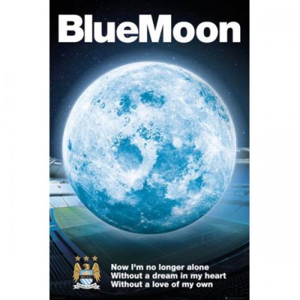 Постер Манчестер Сити Manchester City F.C. Poster Blue Moon 26