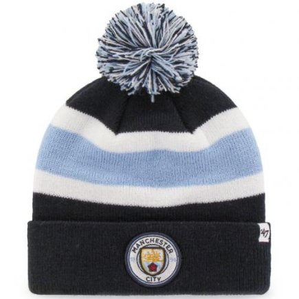 Лижна шапка Manchester City F.C. колір: чорний/блакитний