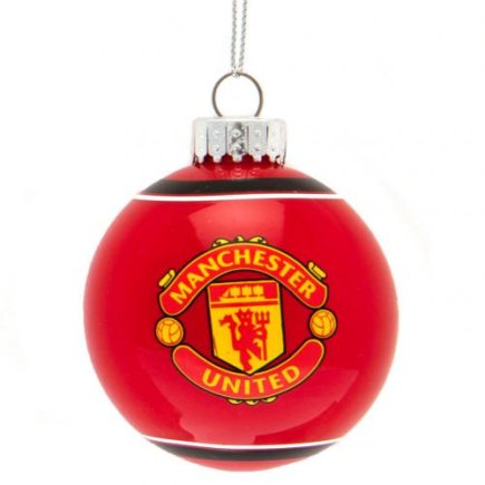 Елочная игрушка Манчестер Юнайтед Manchester United F.C. Glass Bauble