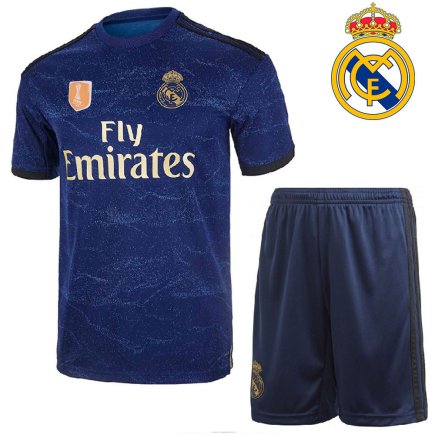 Футбольная форма REAL MADRID гостевая детская цвет: темно-синий