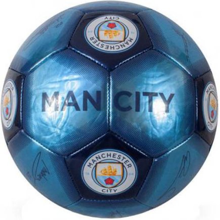 М'яч сувенірний Манчестер Сіті Manchester City F.C. з автографами розмір 1