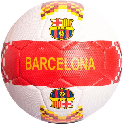 Мяч футбольный Barcelona цвет: красный/белый размер 5